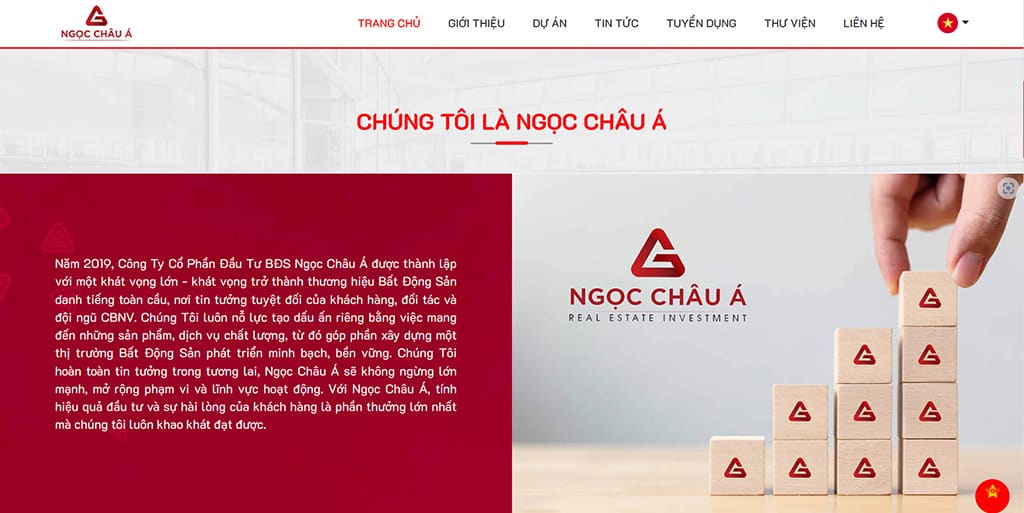 Website chính thức của Ngọc Châu Á