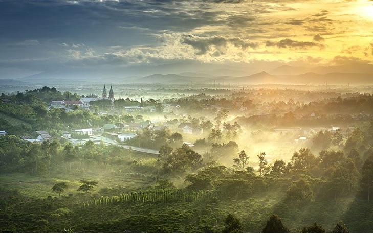 Bảo Lộc được mệnh danh là thành phố "Sương mù".