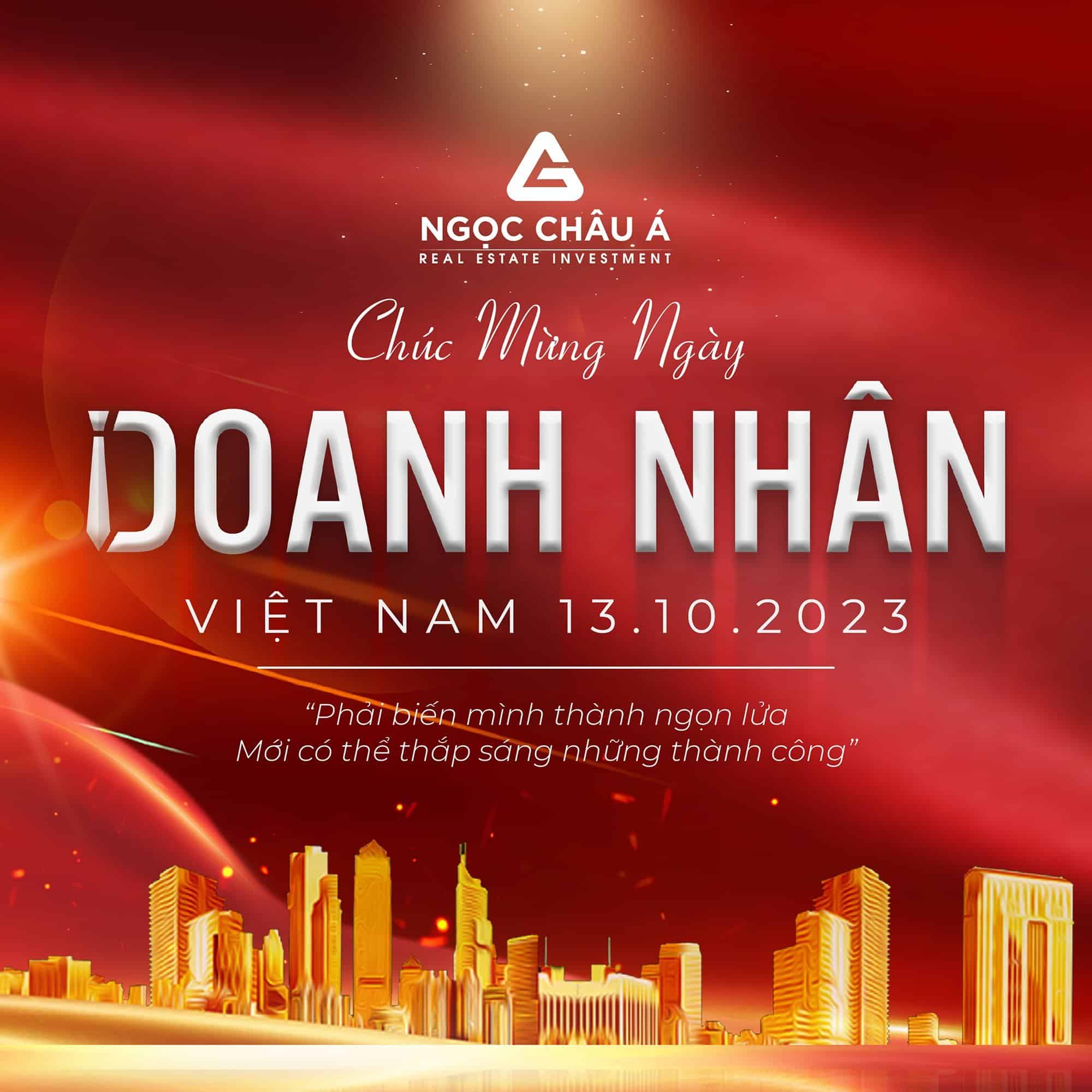 Chúc mừng ngày Doanh Nhân Việt Nam 13-10-2023